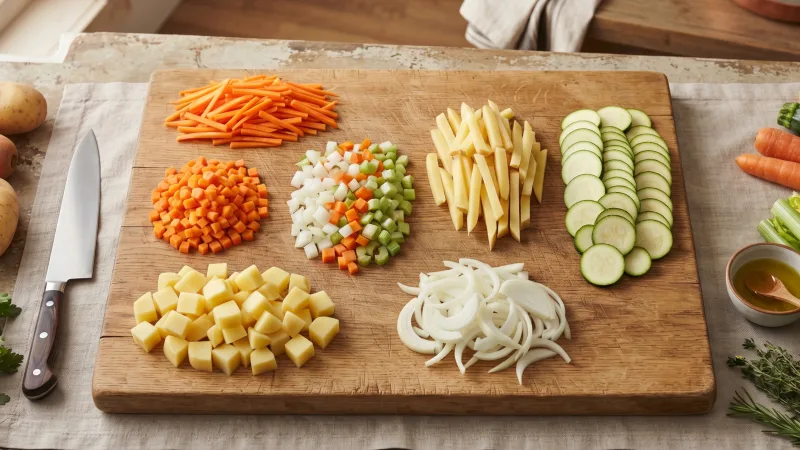 Guía práctica de cortes de cocina para cocinar mejor